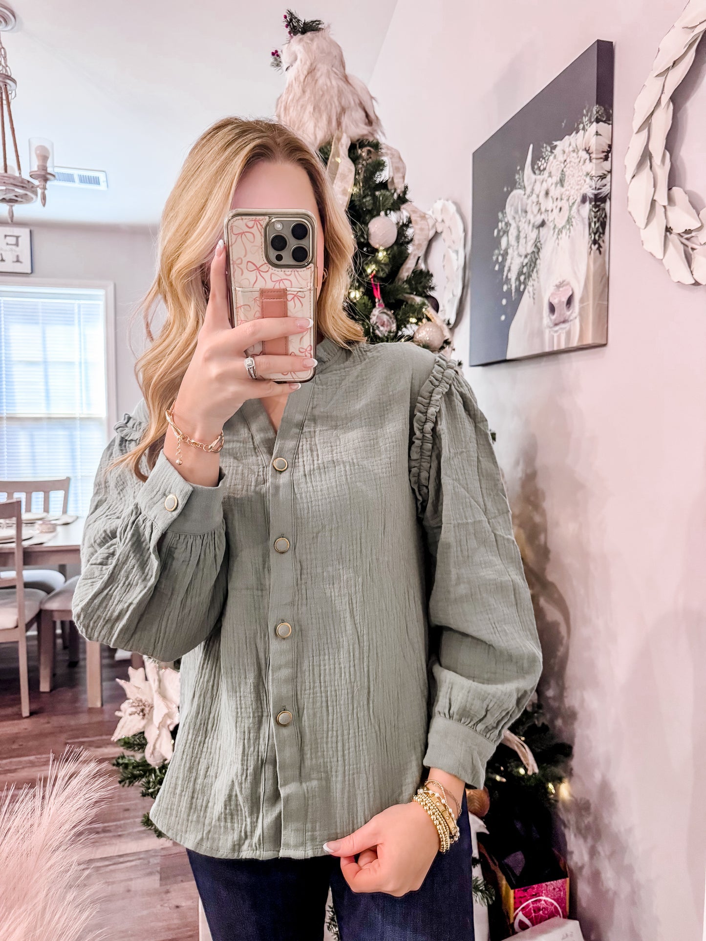 The Dusty Sage Button Up