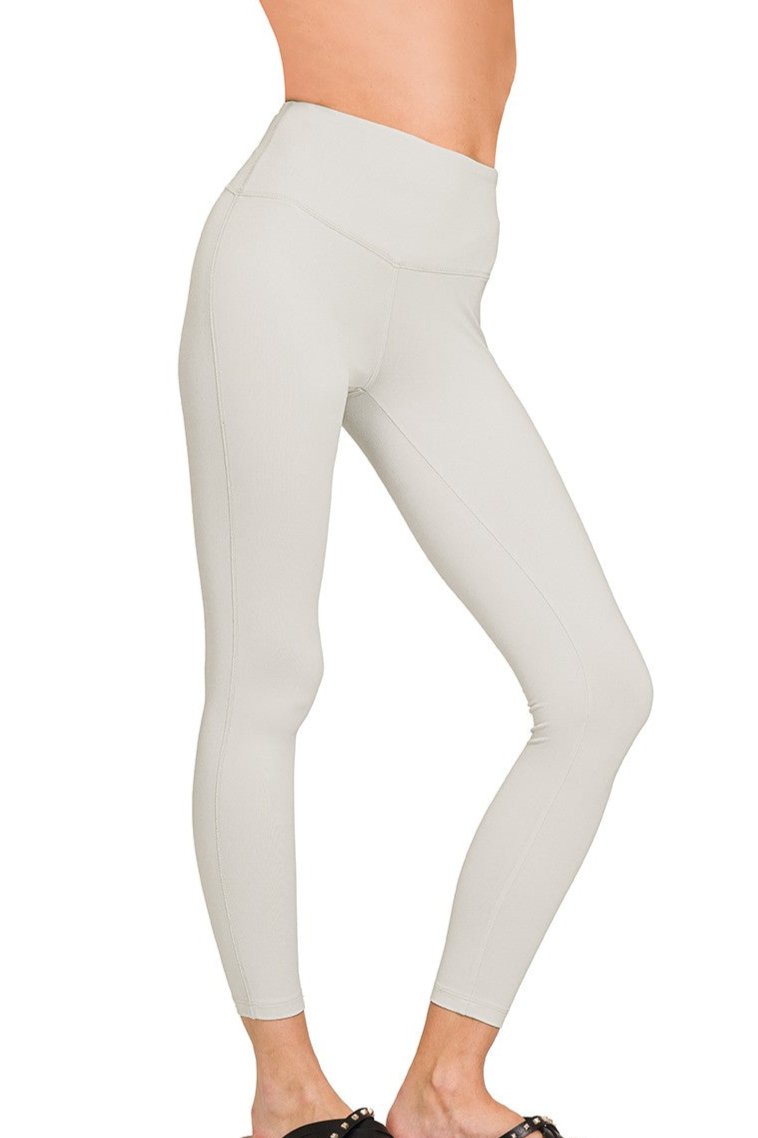 Buttery Soft Leggings in Light Grey