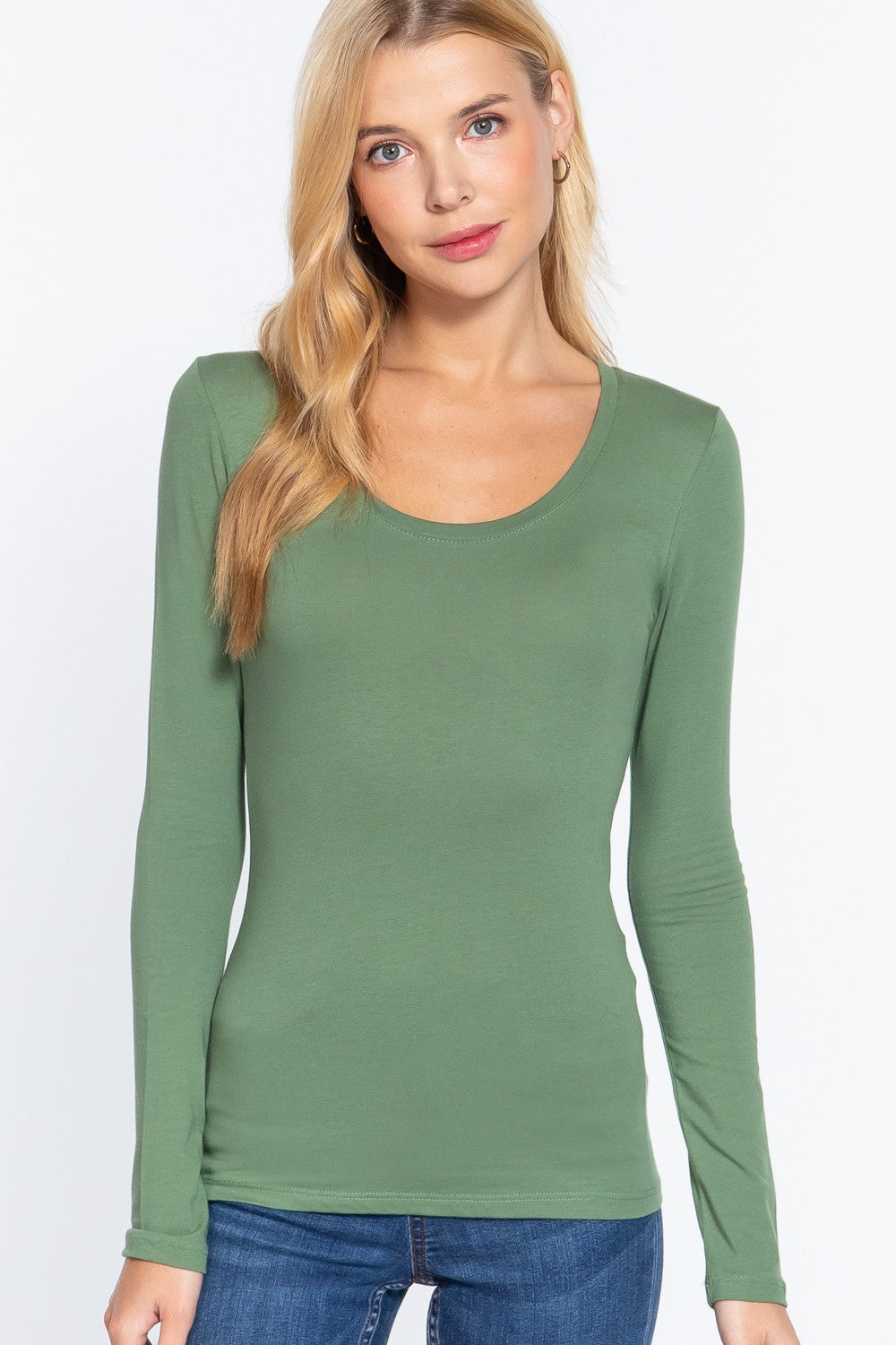 Everyday Long sleeve Top (3 COLORS) (Black, Green & Taupe)