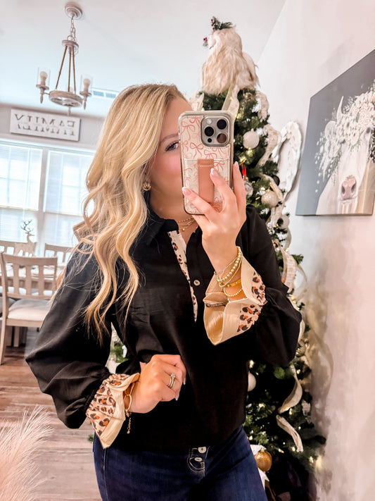 The Leopard Luxe Blouse