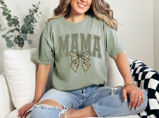 Camo Bow Mama Tee