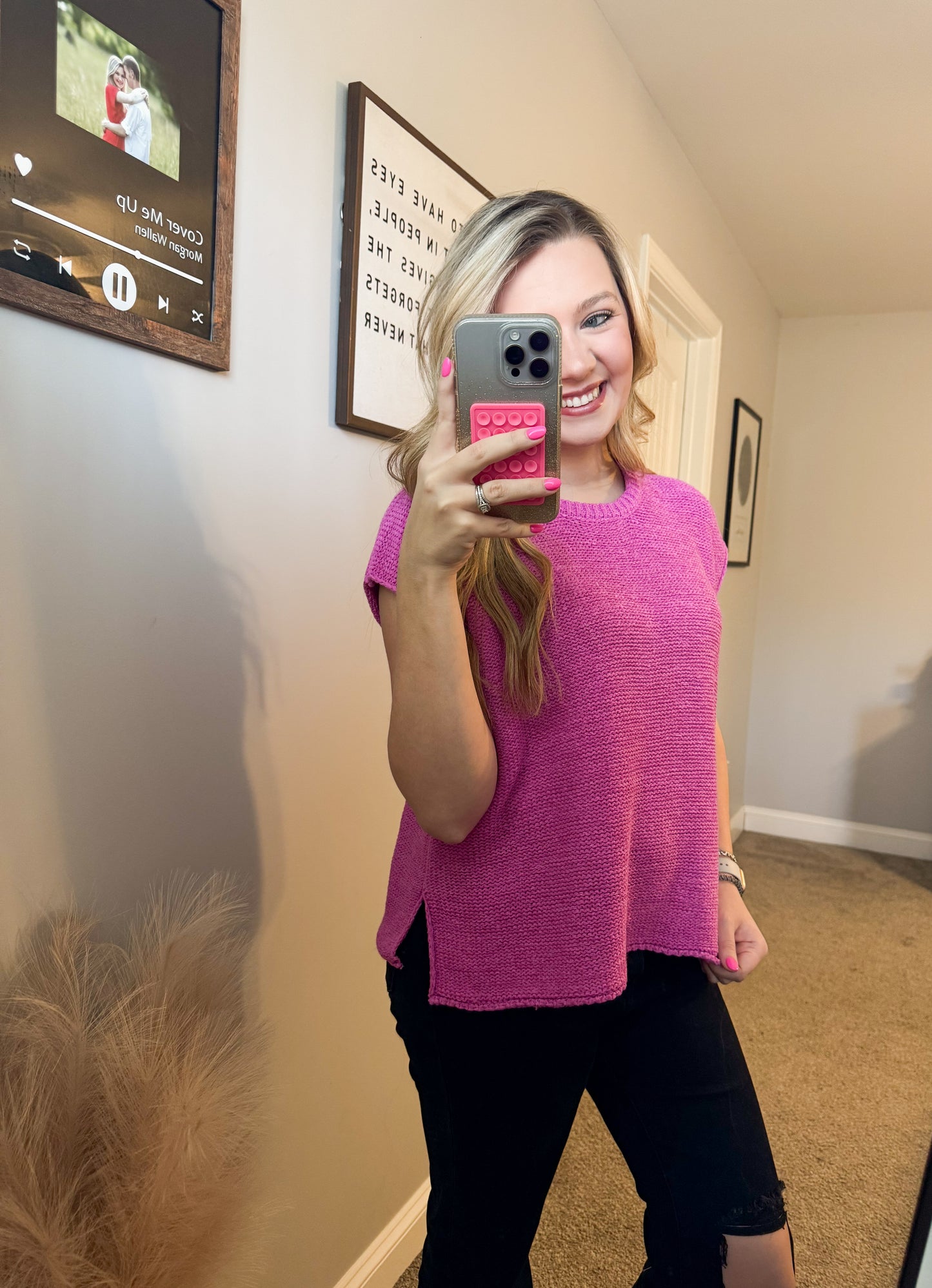 Pink Skies Sweater Vest