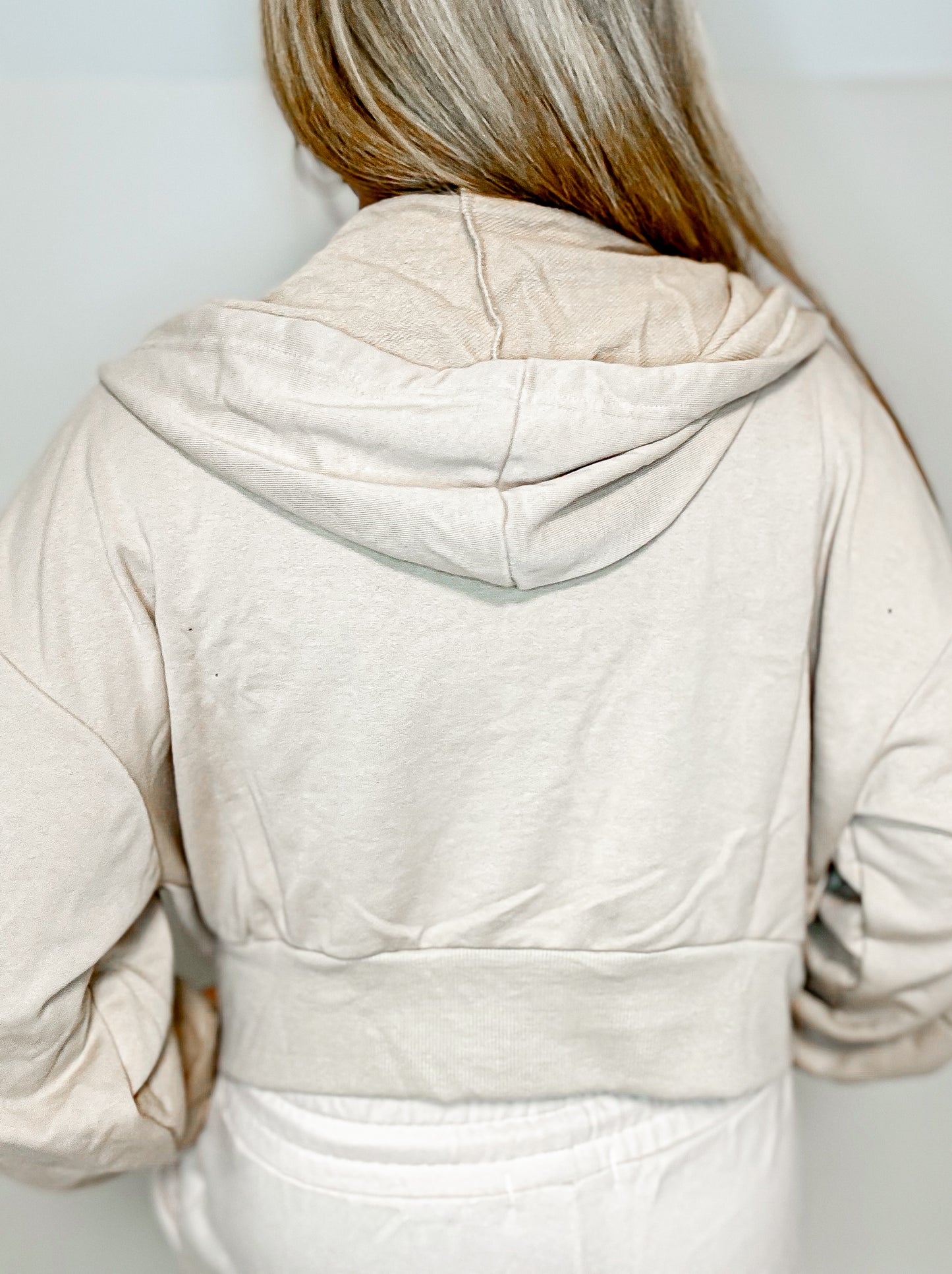 Coffee Date Zip Up Cropped Jacket