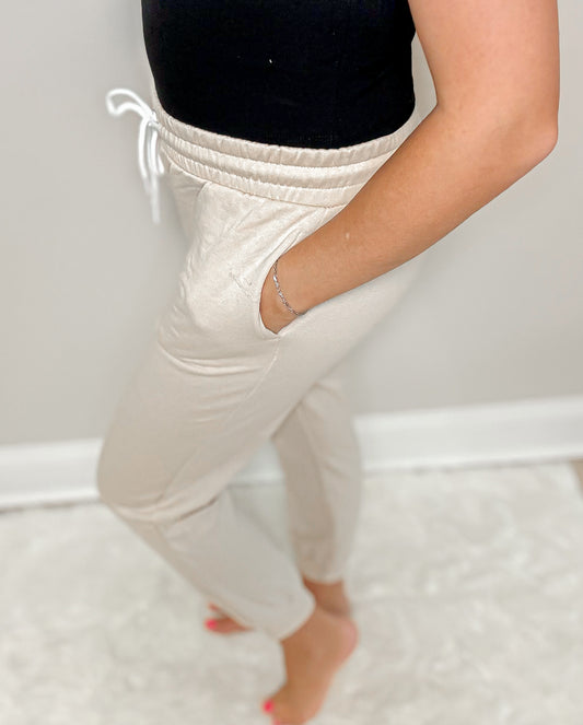 Coffee Date Drawstring Joggers