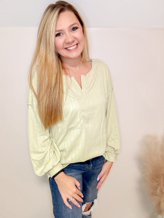 In My Element Lime Top