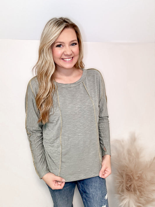 Aspen Exposed Seam Top