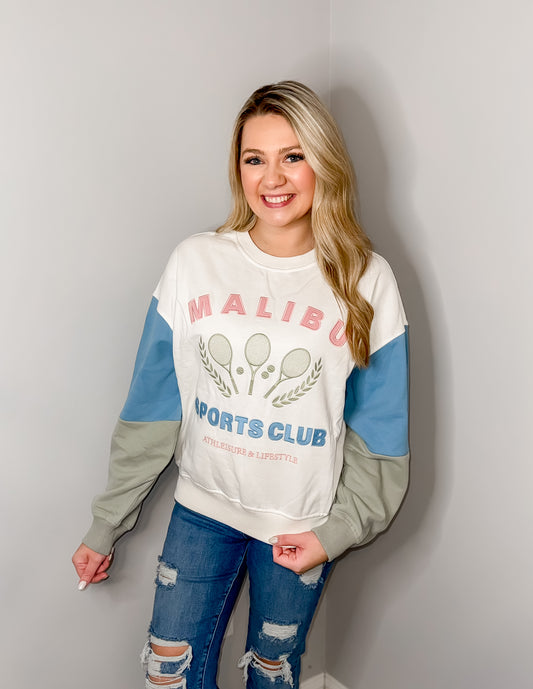 Malibu Sports Club  Lightweight Pullover