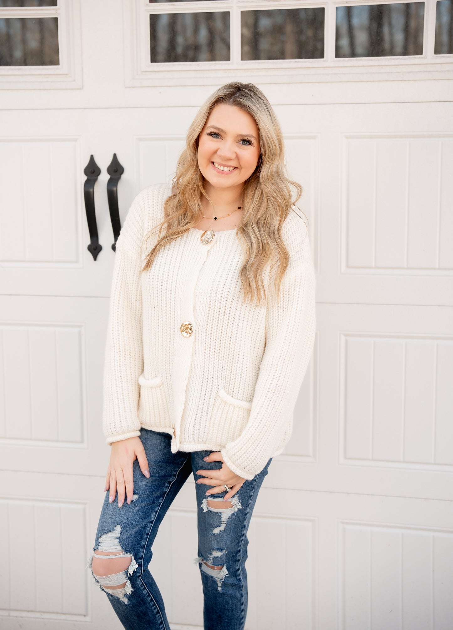 Sweet as you Cream Sweater Cardigan