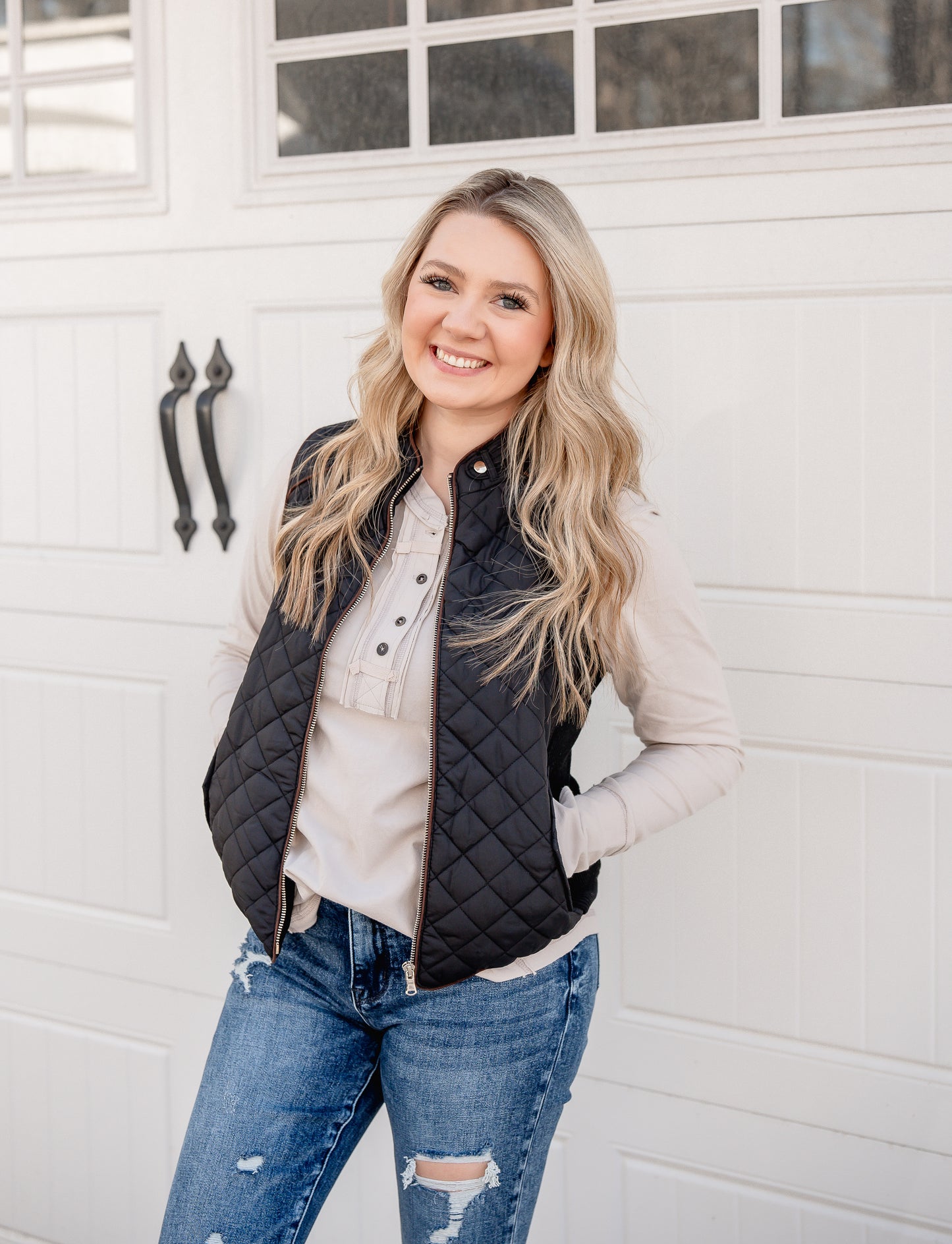Sophia Button Closure Long Sleeve